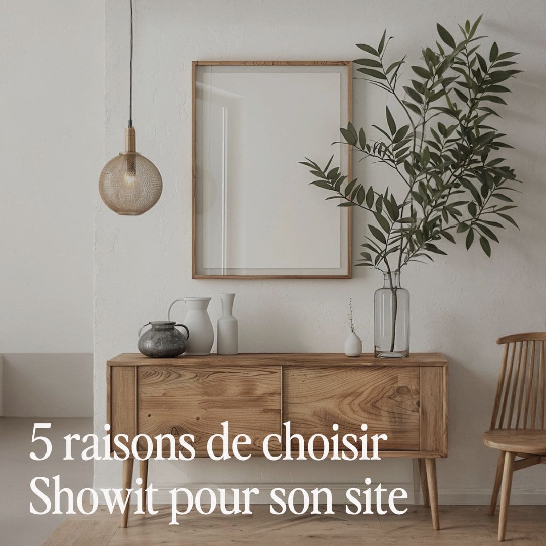 5 raisons de choisir Showit pour son site web si vous êtes entrepreneur et vous avez besoin d'un site vitrine, avec ou sans blog.